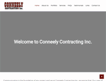 Tablet Screenshot of conneelycontracting.com